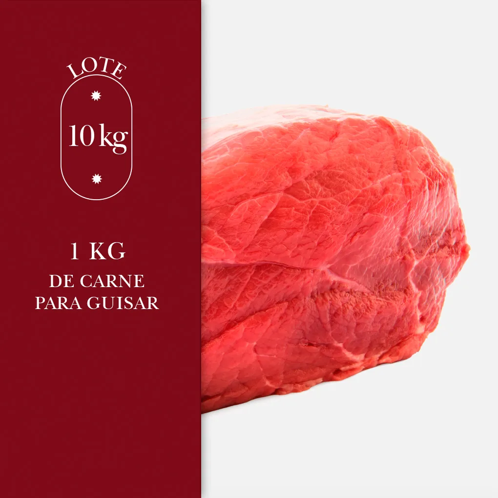 1kg de carne para guisar de añojo. Madurada en cámara. tierna y sabrosa