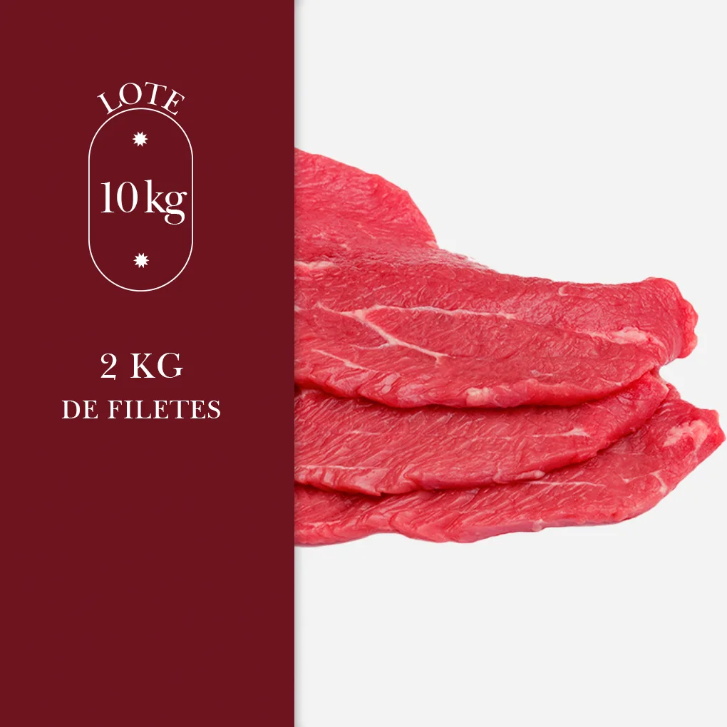 2kg de filetes de carne procedente de ganadería de pasto