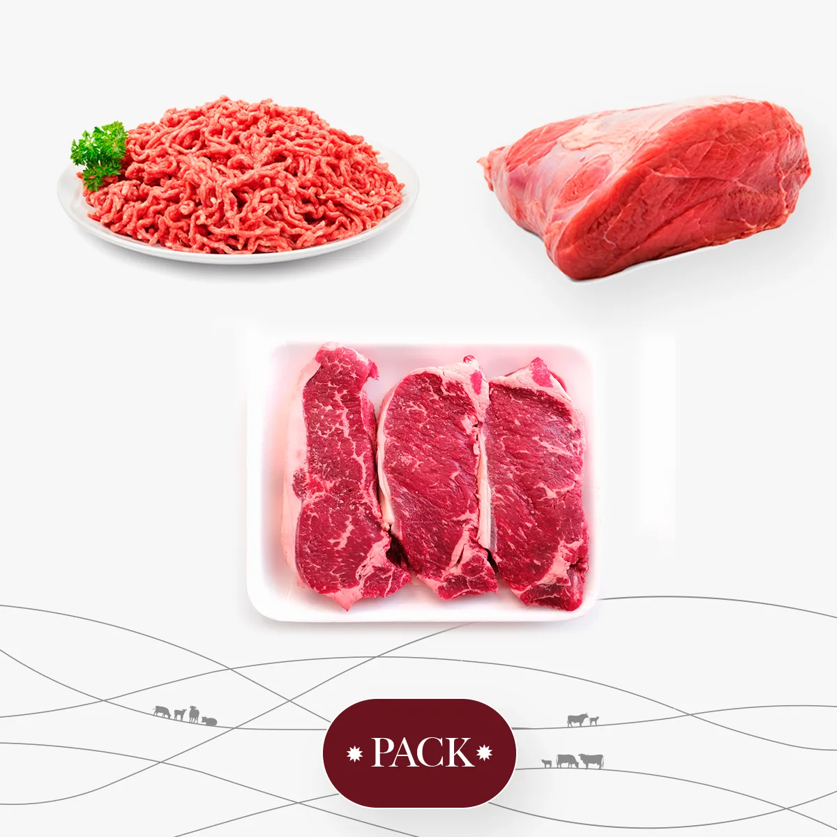 Entrecot de añojo en lote de carne madurada en seco y cortada a cuchillo